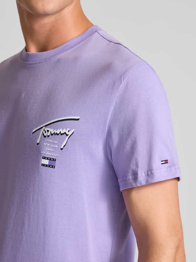 Tommy Jeans Regular fit T-shirt van puur katoen