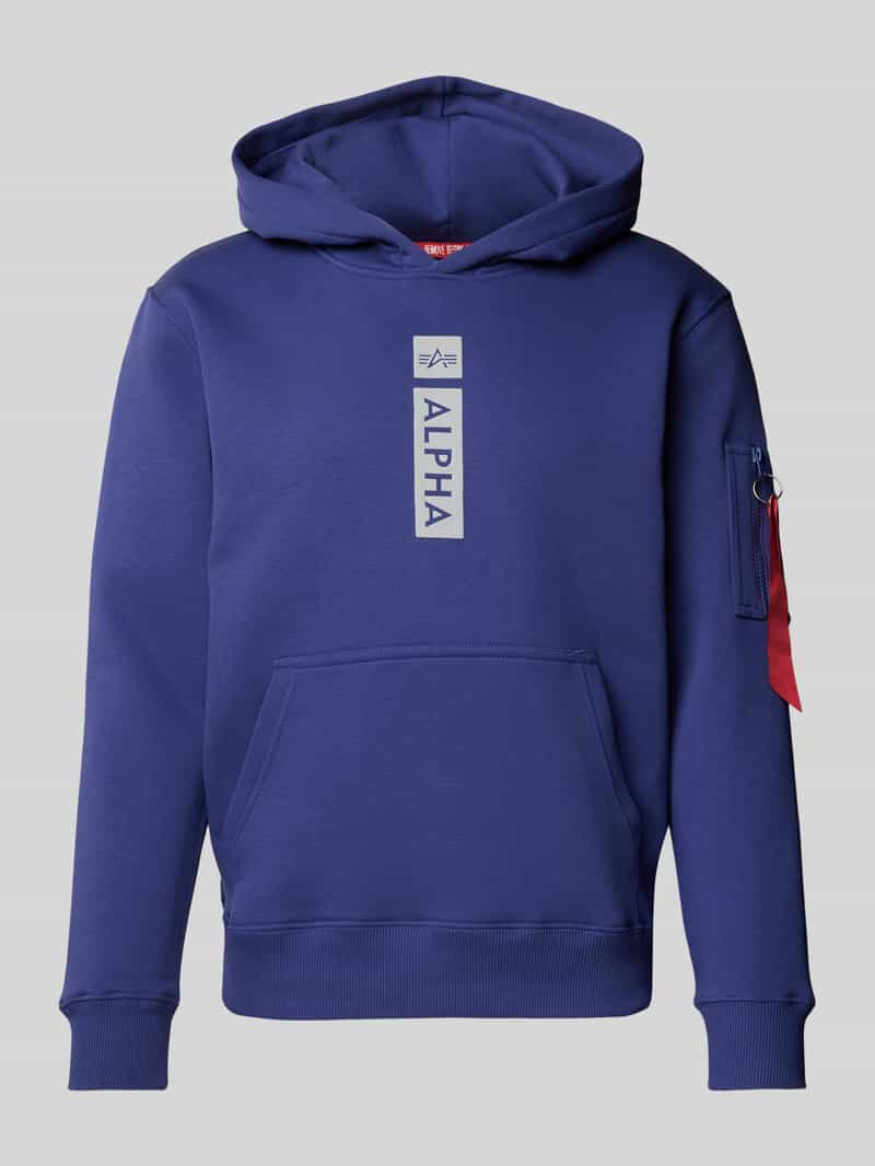 alpha industries Hoodie met labelprint