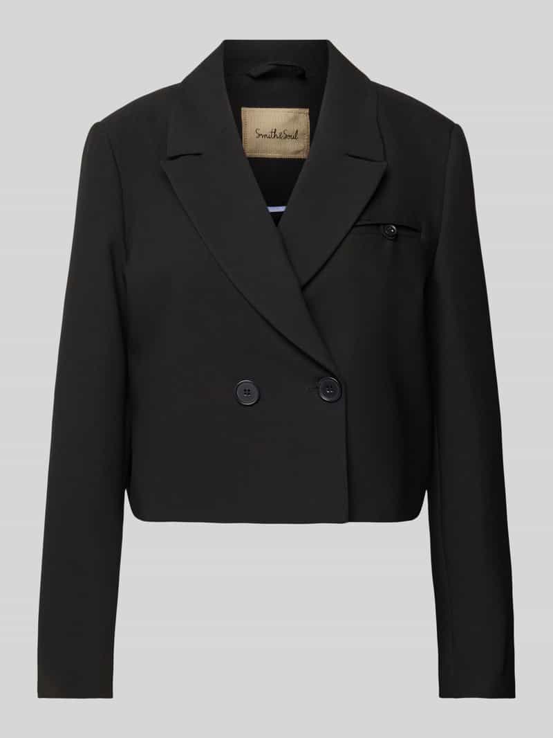 Smith and Soul Korte blazer met reverskraag