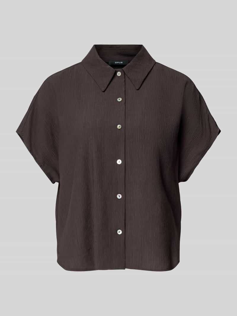 Opus Regular fit blouseshirt met structuurmotief model 'Fasinga'