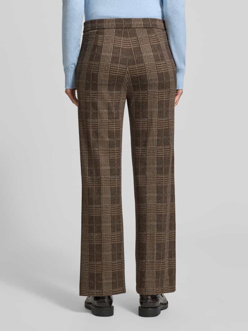 RAFFAELLO ROSSI zakelijke broek met glencheck-motief