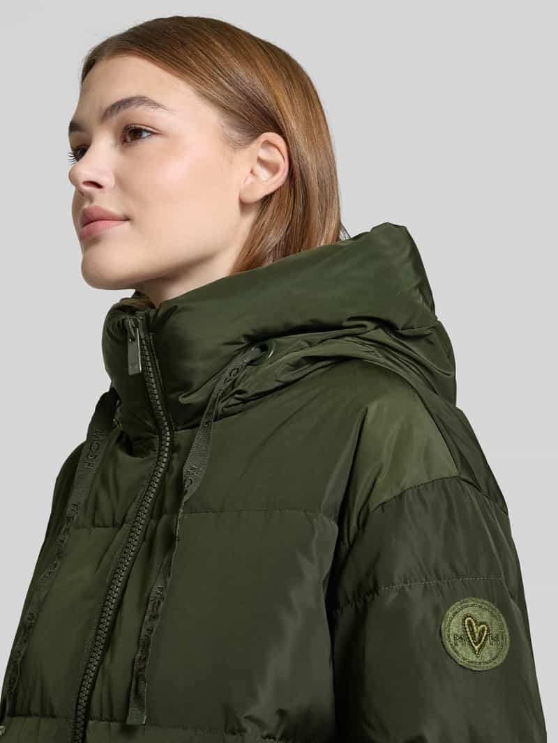 MOS MOSH Gewatteerde lange jas met capuchon model 'Nova'
