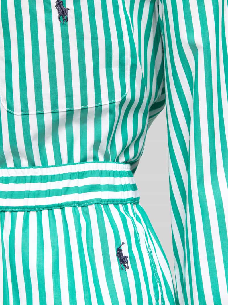 Polo Ralph Lauren Pyjama met logostitching en knoopsluiting