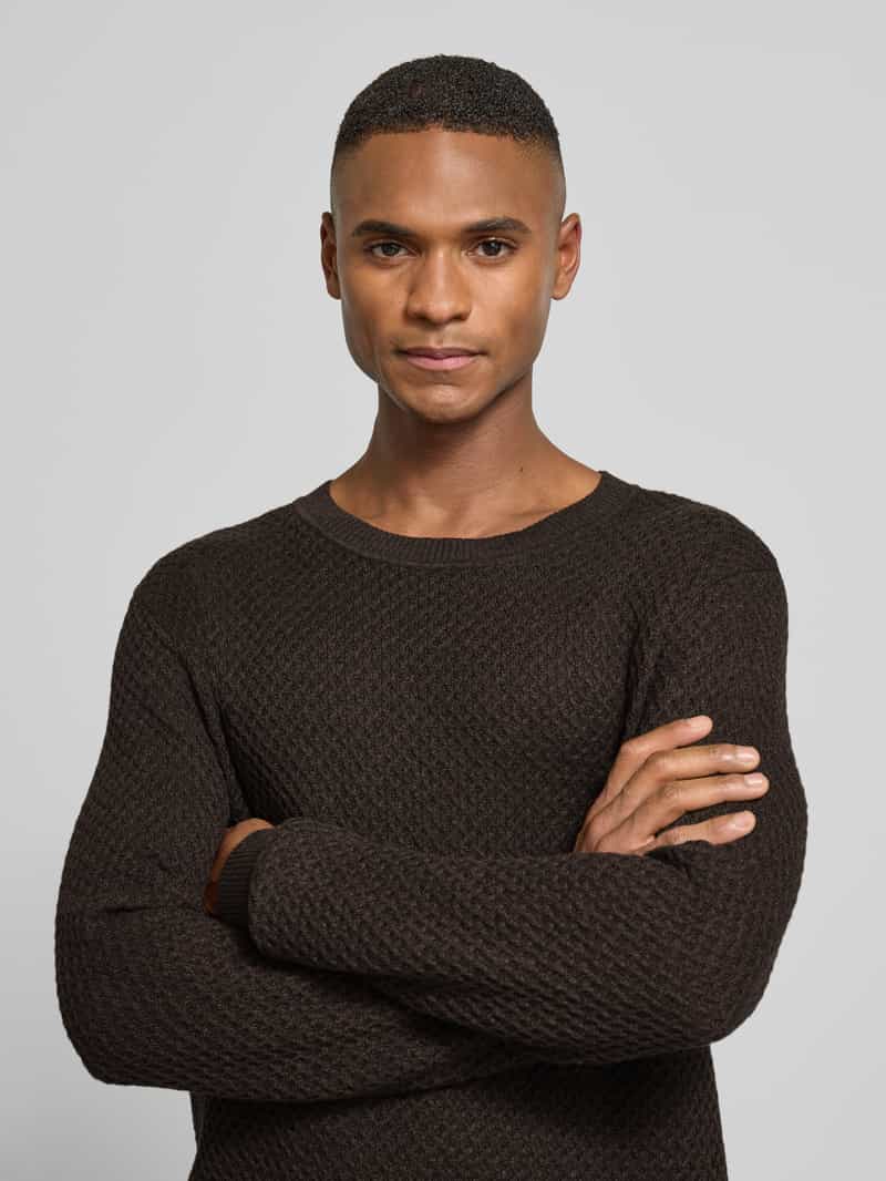 Jack & Jones Premium Gebreide pullover met structuurmotief model 'BARKLEY'