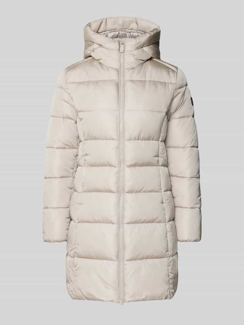 SAVE THE DUCK Gewatteerde lange jas met tweewegsritssluiting model 'Taylor'