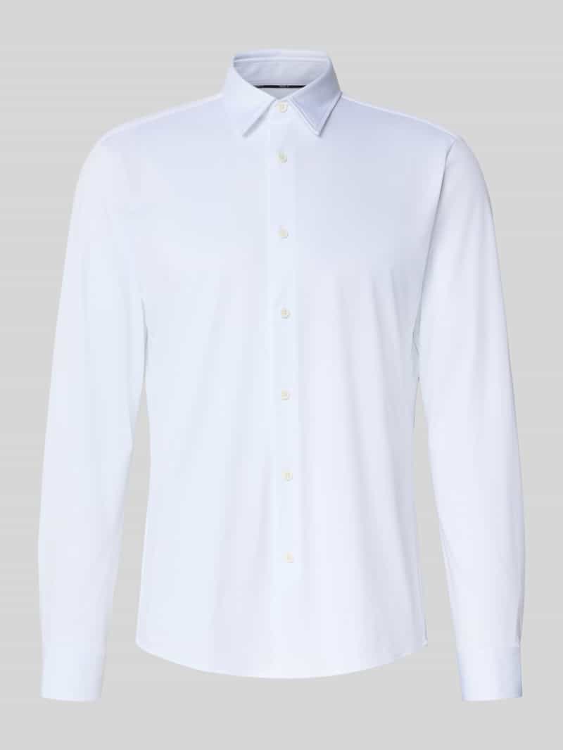 Boss Slim fit zakelijk overhemd met structuur model 'P-ROAN'