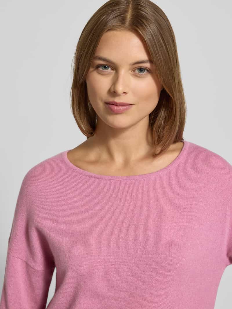 FYNCH-HATTON Gebreide pullover van puur kasjmier met ronde hals