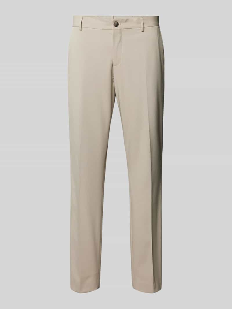 Selected Homme Slim fit pantalon met knoop- en ritssluiting, model 'LIAM'