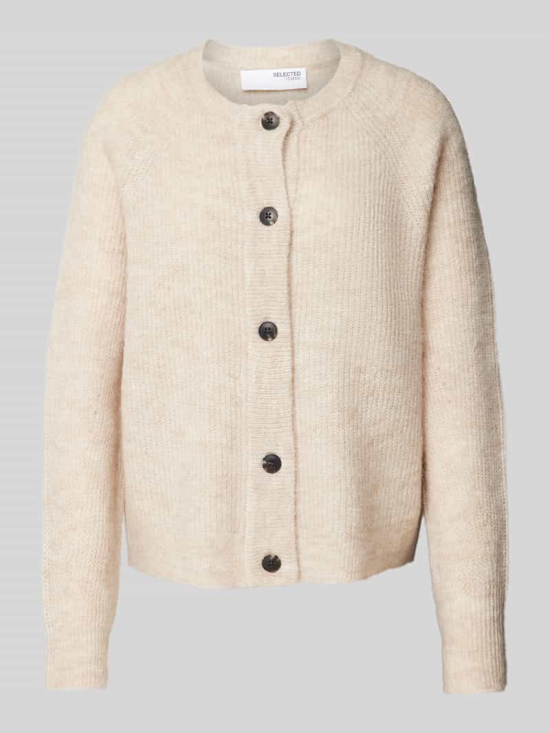 Regular fit cardigan van wolmix met alpaca-aandeel model 'LULU'