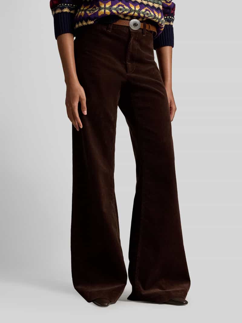 Polo Ralph Lauren Wijdte broek van katoenmix in corduroy look