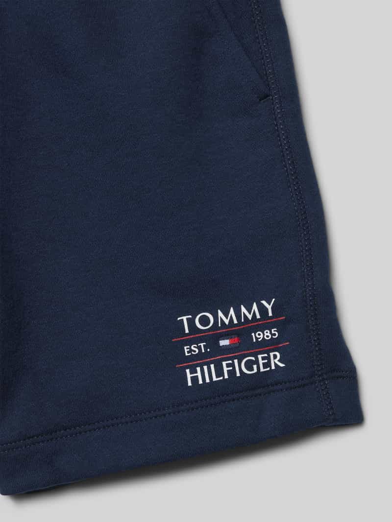 Tommy Hilfiger Kids Sweatshorts met labeldetail