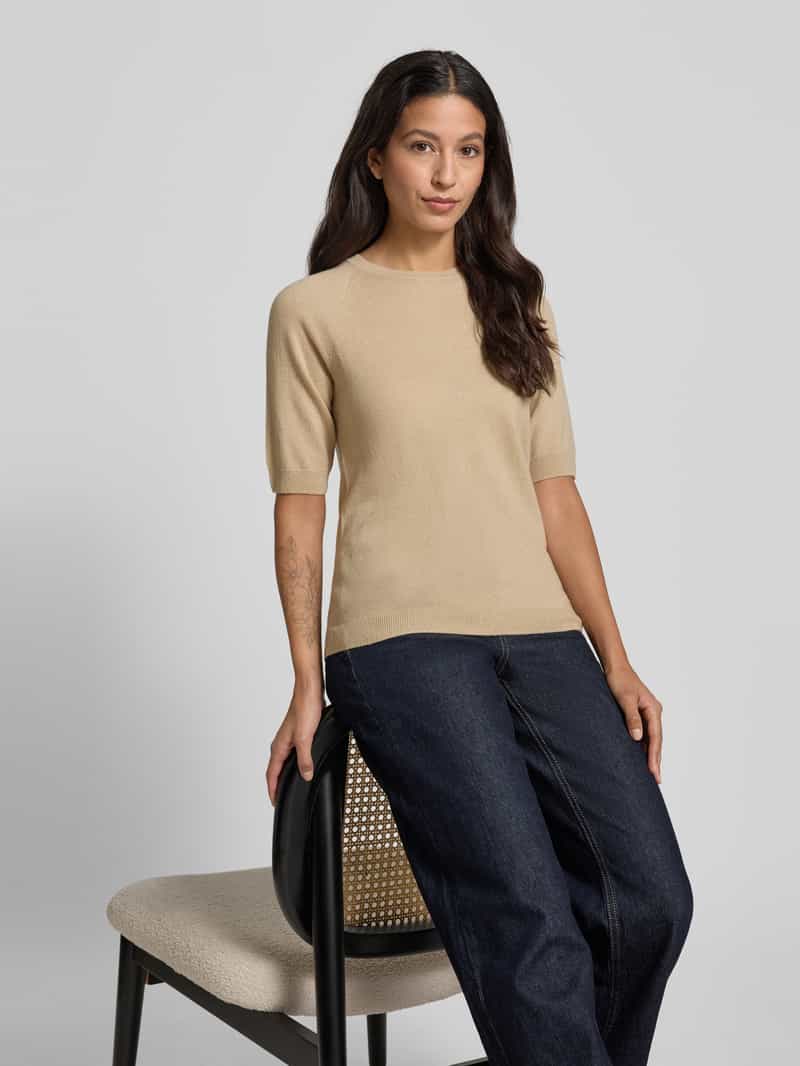 MM Regular fit gebreide pullover van een mix van wol en kasjmier model 'YEN'