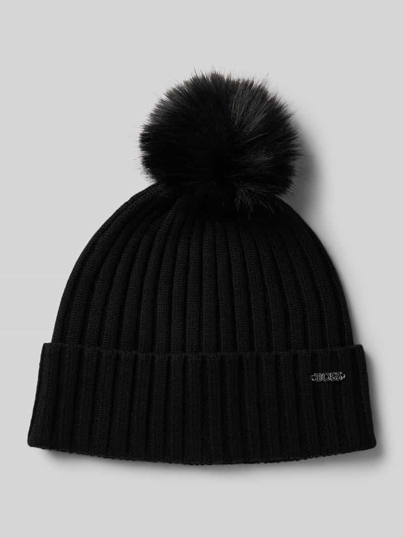 Boss Muts van zuivere scheerwol model 'LONIE'