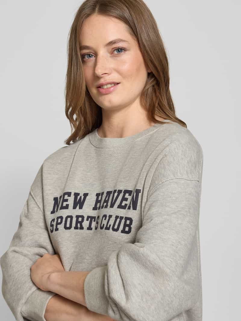Gant Oversized sweatshirt van puur katoen met statementprint
