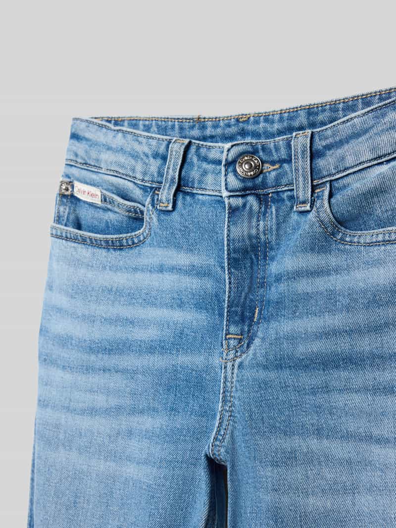 Calvin Klein Jeans Wide fit jeans met logopatch model 'Authentic'