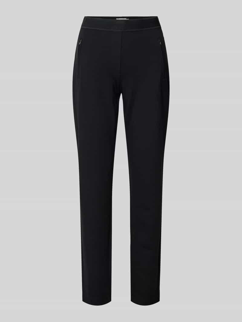 Christian Berg Woman Slim fit stoffen broek met ritszakken