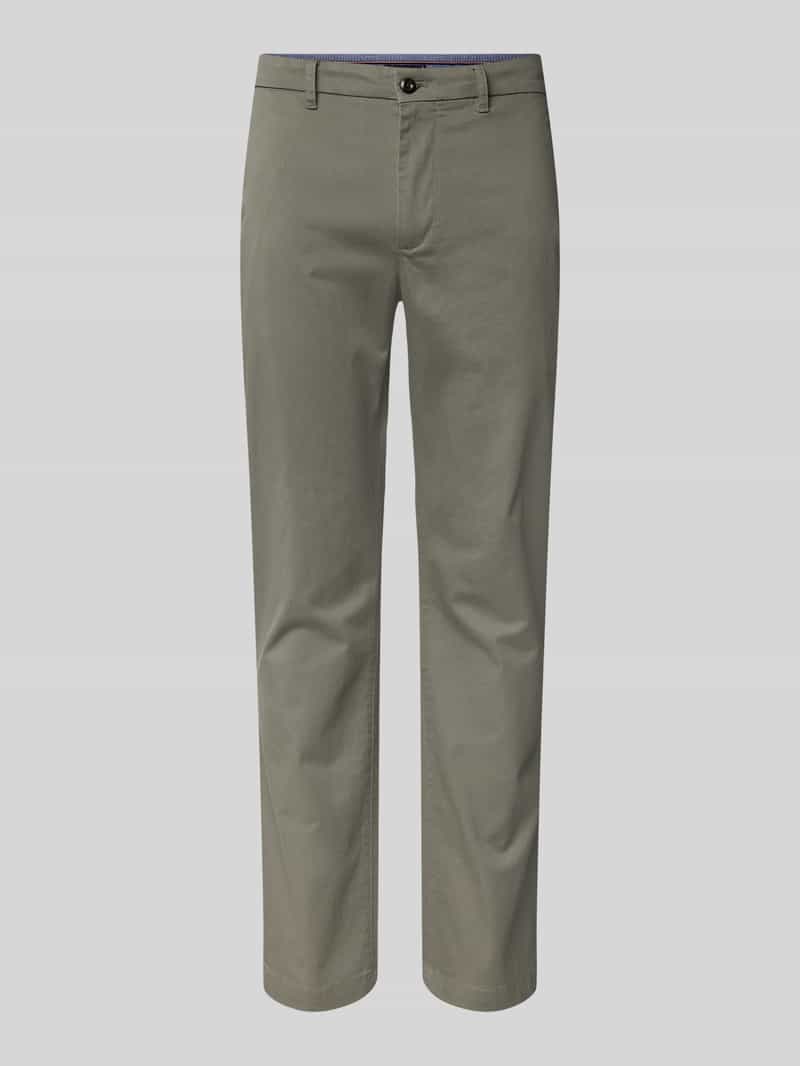 Tommy Hilfiger Straight leg chino met structuurmotief model 'DENTON'