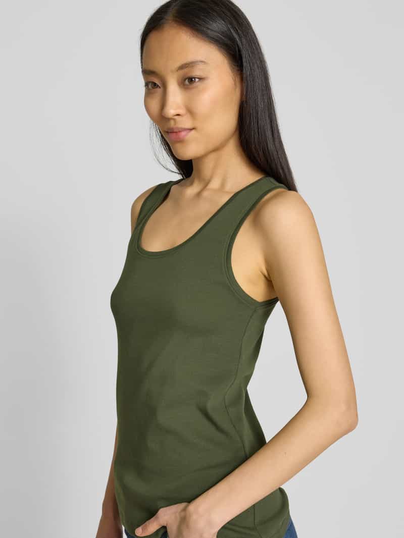 Tom Tailor Slim fit tanktop van katoenmix