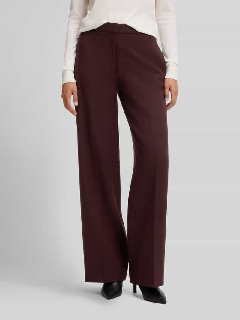 HUGO Stoffen broek met persplooien