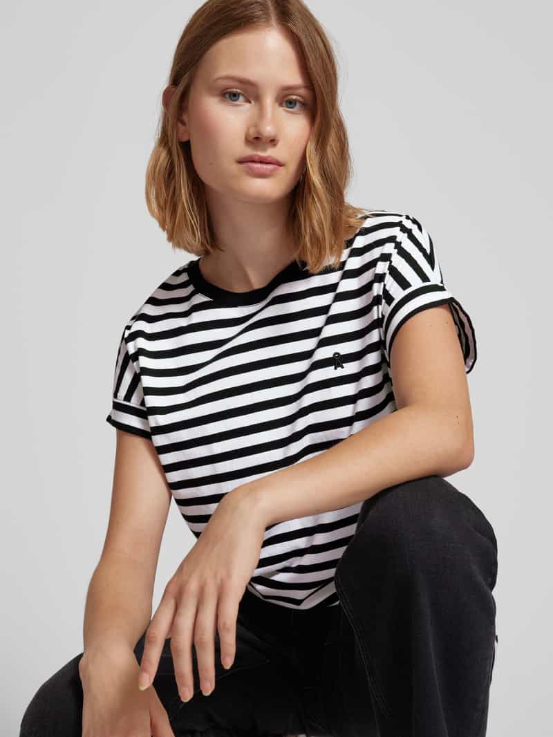 ARMEDANGELS T-shirt met logostitching model 'IDAARA'