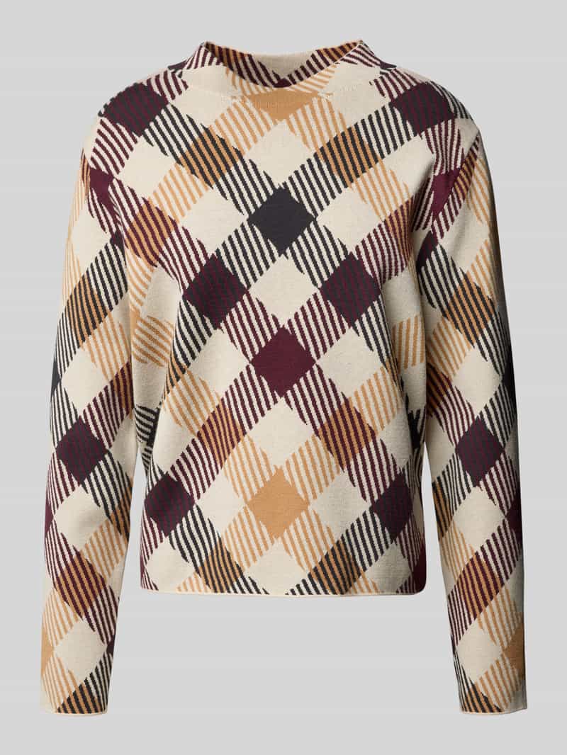 comma Gebreide pullover met ronde hals