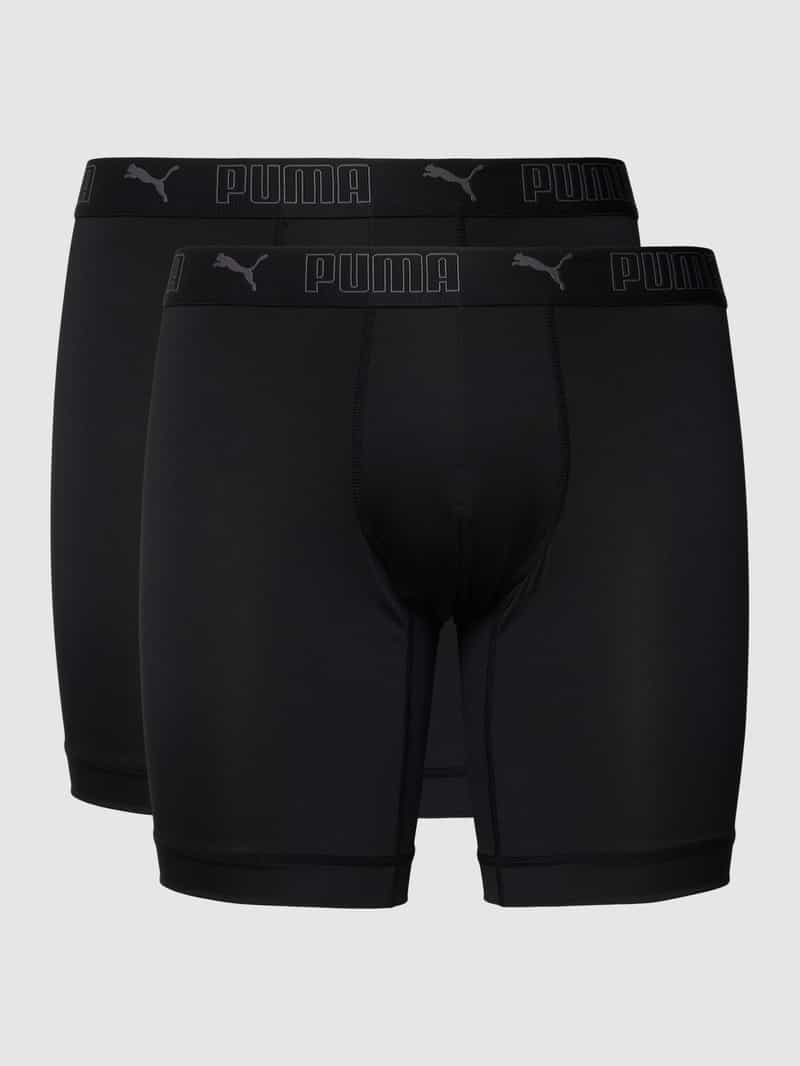 Boxershort met elastische logoband in 2-pack model 'Sport'