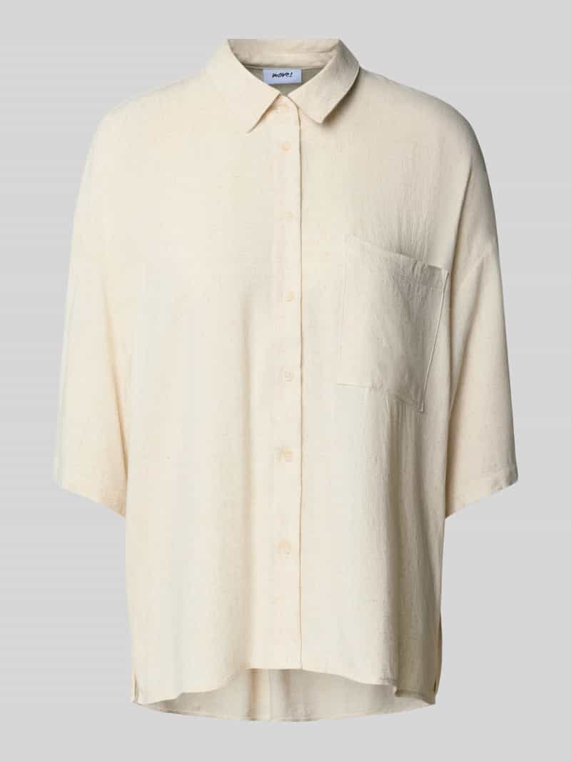 moves Blouse van een mix van viscose en linnen model 'Elise'