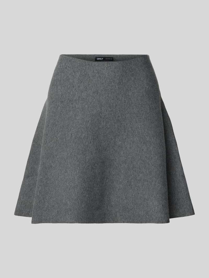 Only Uitlopende minirok in riblook model 'COCO'