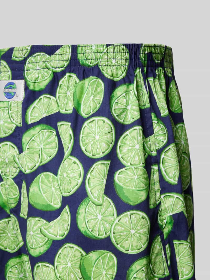 Deal Boxershort met labeldetail model 'Limiette'