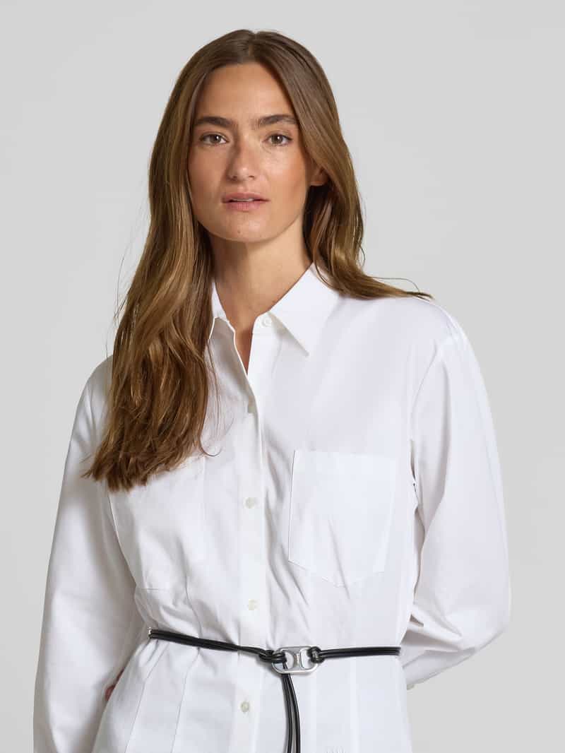 HUGO Overhemdblouse met tailleriem model 'Everlee'
