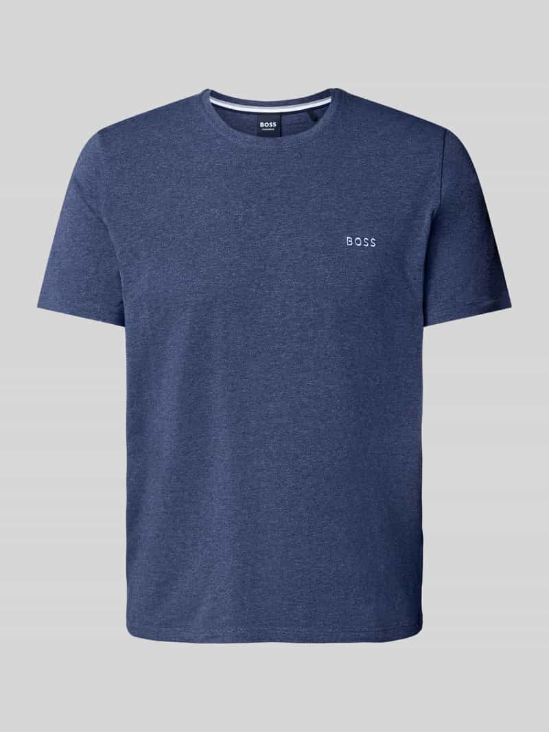 Boss Regular fit T-shirt van mix van katoen en elastaan