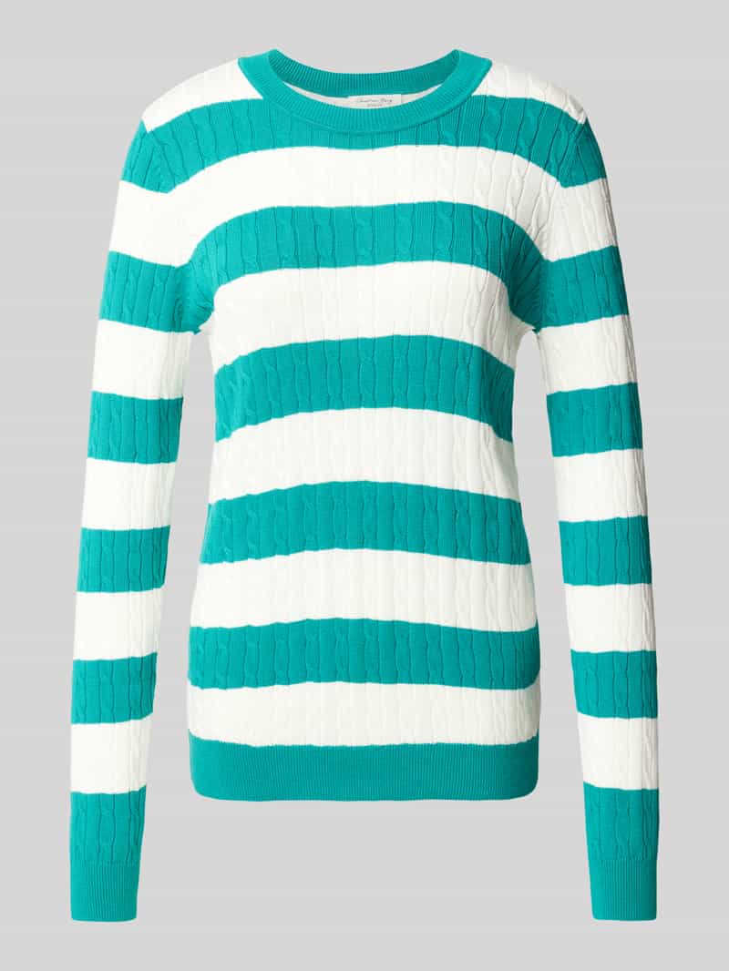 Christian Berg Woman Gebreide pullover met kabelpatroon