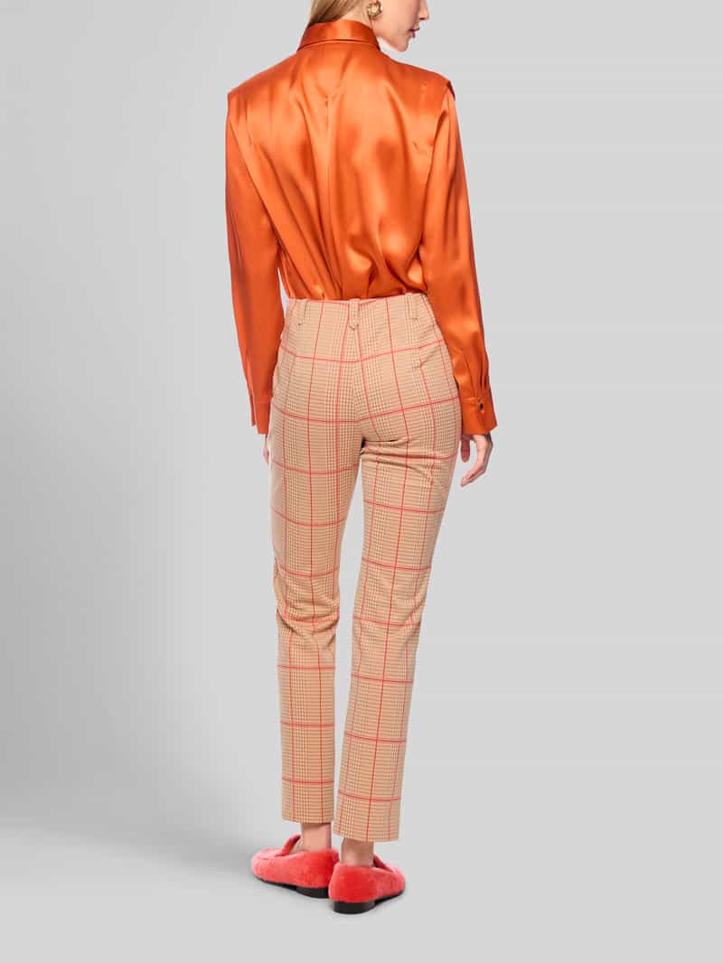 Marc Cain Smalle broek met kettingdetail