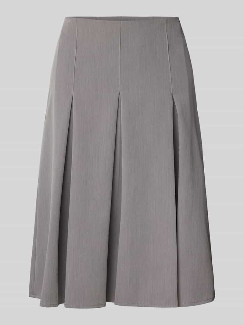 Review Knielange rok met plooien