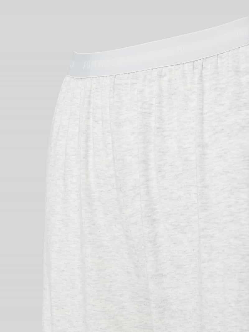 Tommy Hilfiger Wide leg pyjamabroek met elastische band met label