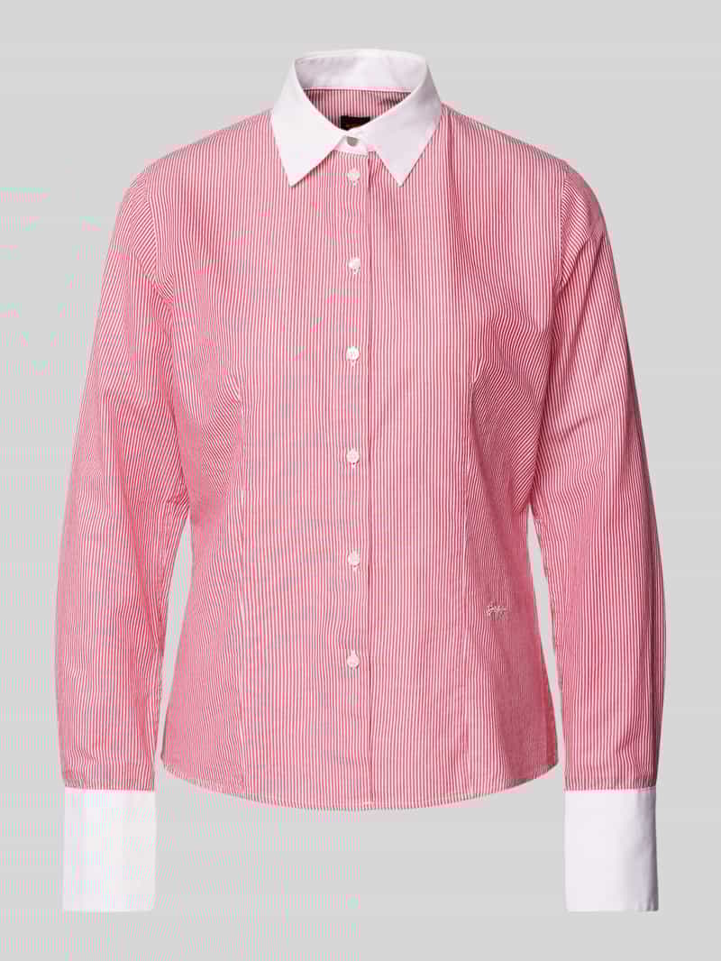 Boss Orange Overhemdblouse met labelstitching model 'Barbyna'