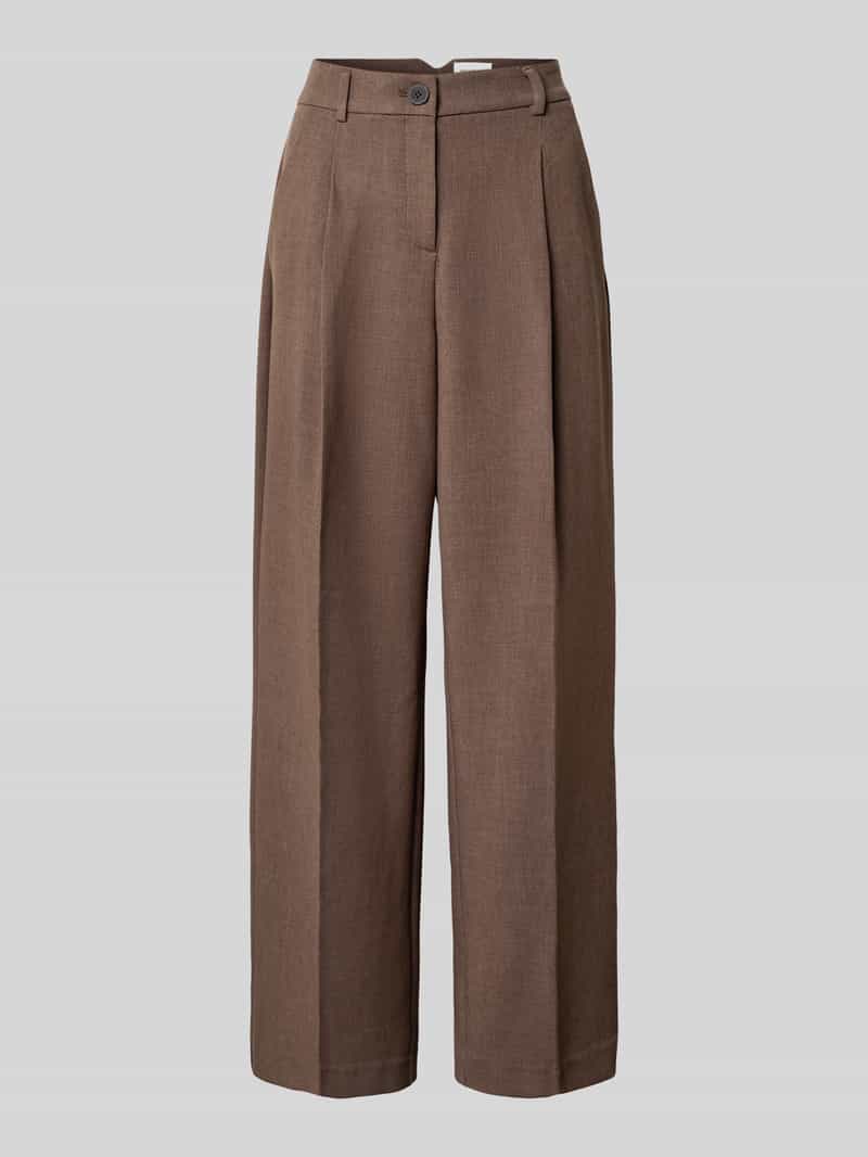 MSCH Copenhagen High waist stoffen broek met wijde pijpen model 'Rosina Michelle'