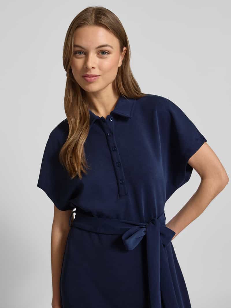 Rich & Royal Midi-jurk met strikceintuur