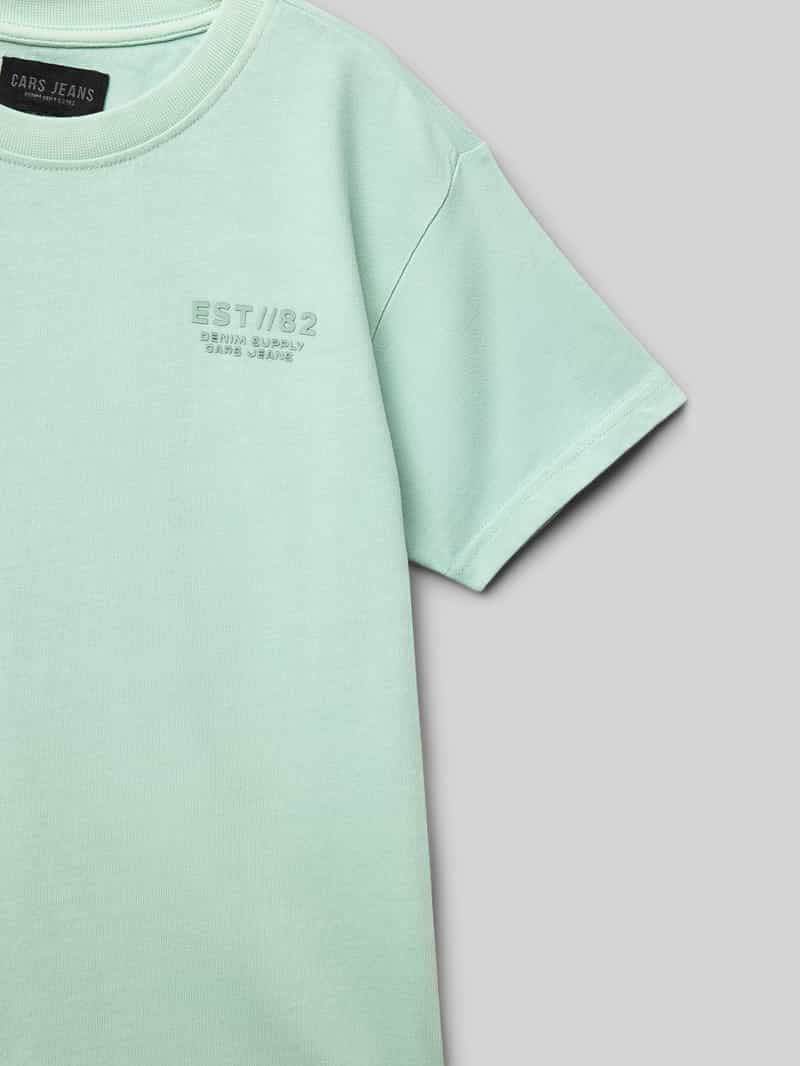 CARS JEANS T-shirt met labelprint