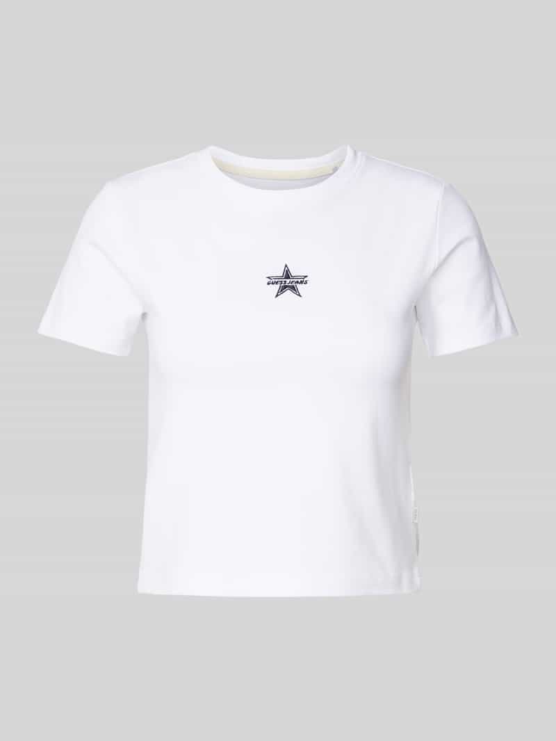 Guess Jeans T-shirt met labelstitching