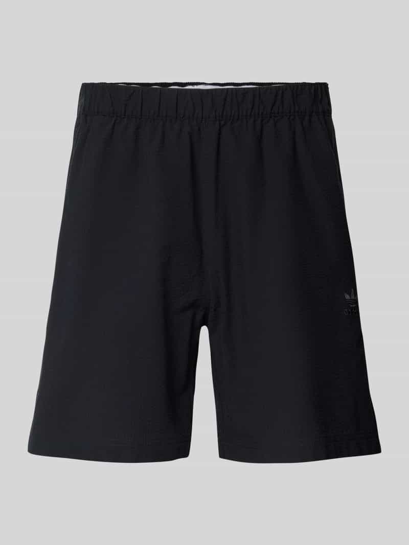 adidas Originals Korte regular fit broek met labelstitching