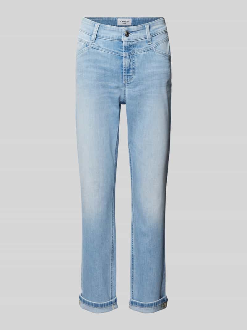 CAMBIO Slim fit jeans in verkorte pasvorm, model 'PARLA SEAM'