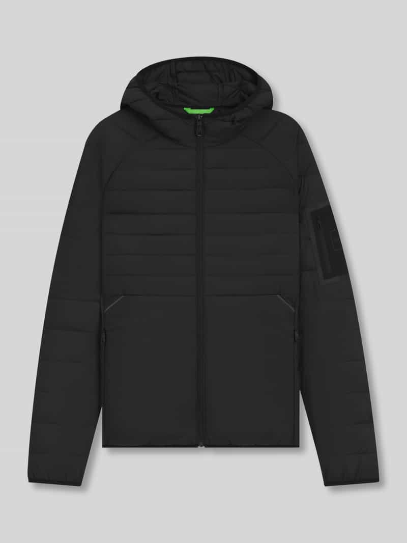 BOSS Green Regular fit gewatteerd jack met ritszakken model 'URBANEX'