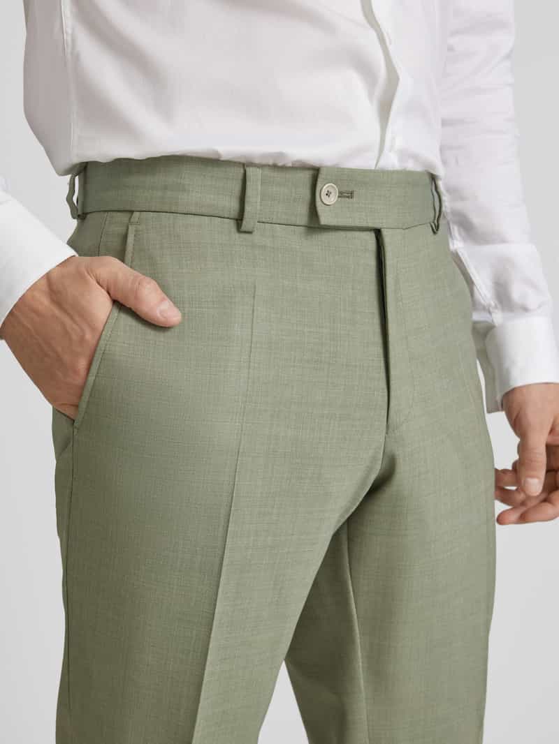CG Club of Gents Regular fit pantalon met persplooien model 'Paco'