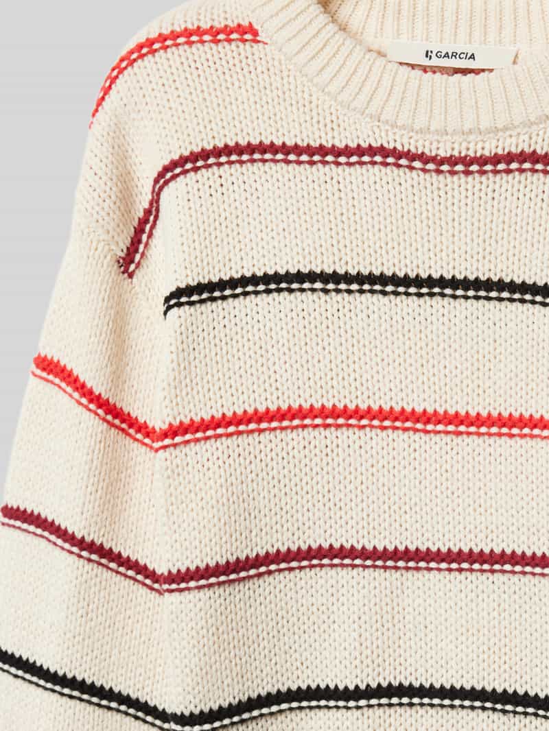 Garcia Gebreide pullover met ronde hals