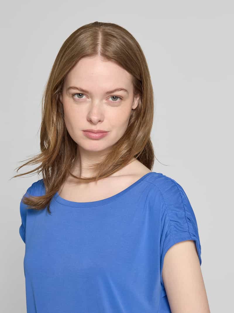 Christian Berg Woman T-shirt met geribde ronde hals