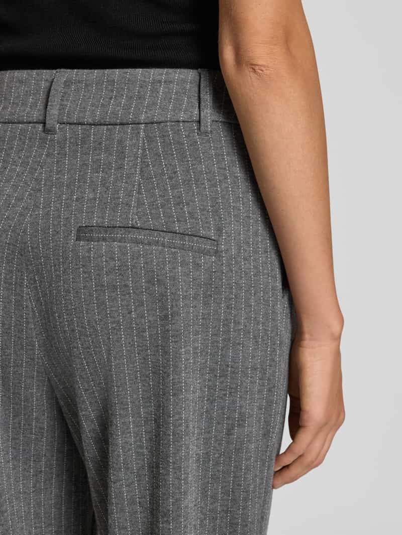 s.Oliver BLACK LABEL Comfort fit broek met wijde pijpen van interlock-jersey