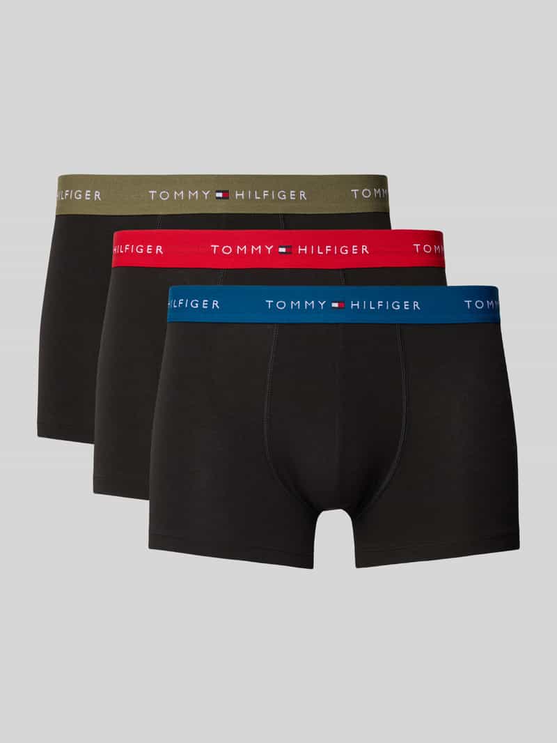Tommy Hilfiger Regular fit boxershort van een mix van katoen en elastaan in een set van 3 stuks