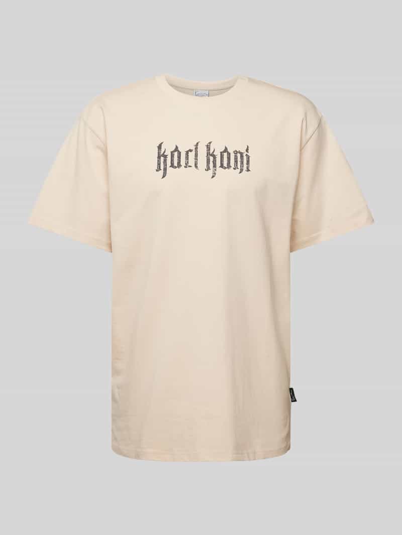 Karl Kani T-shirt met labelprint model 'Signature'