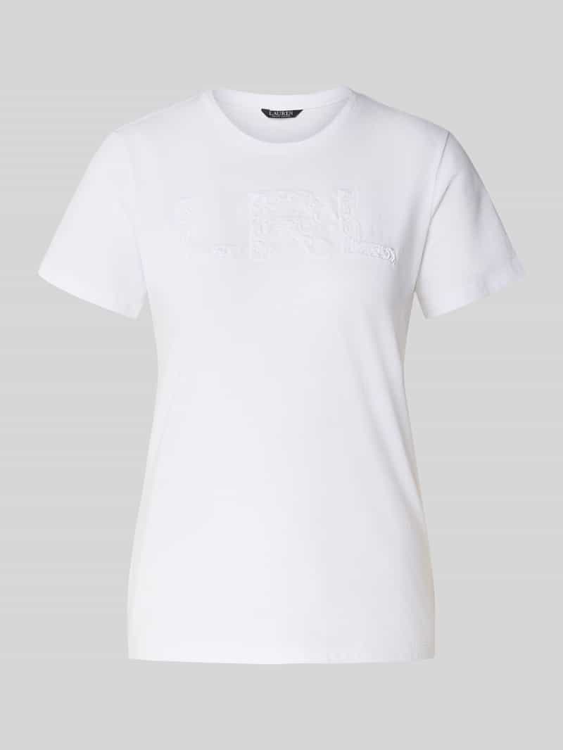 Lauren Ralph Lauren T-shirt met labeldetail model 'KATLIN'